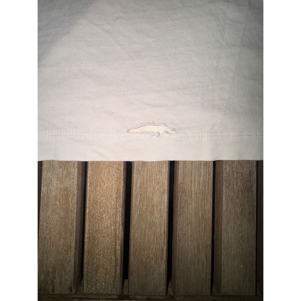 AllSaints Underground Oversized T-Shirt Mens Medium Ecru Tokyo London Logo - Picture 8 of 10